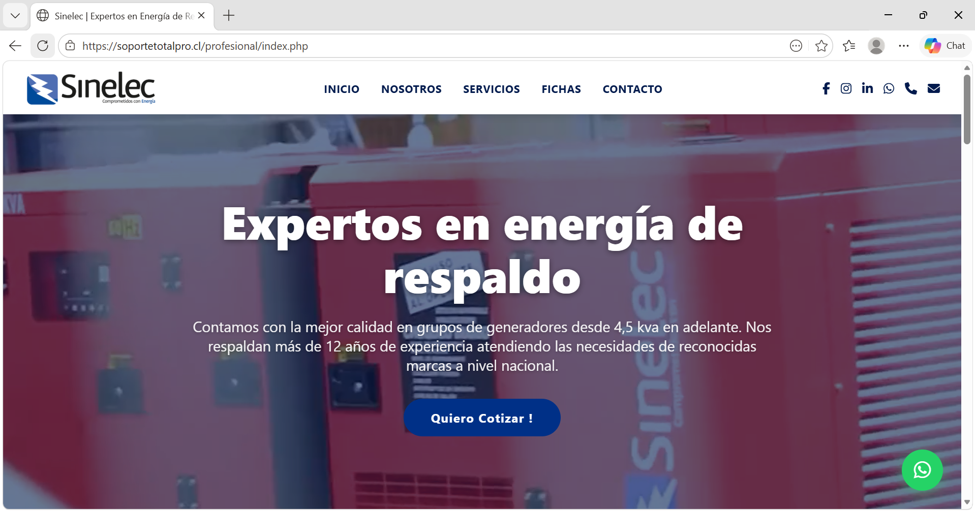 Ejemplo página web