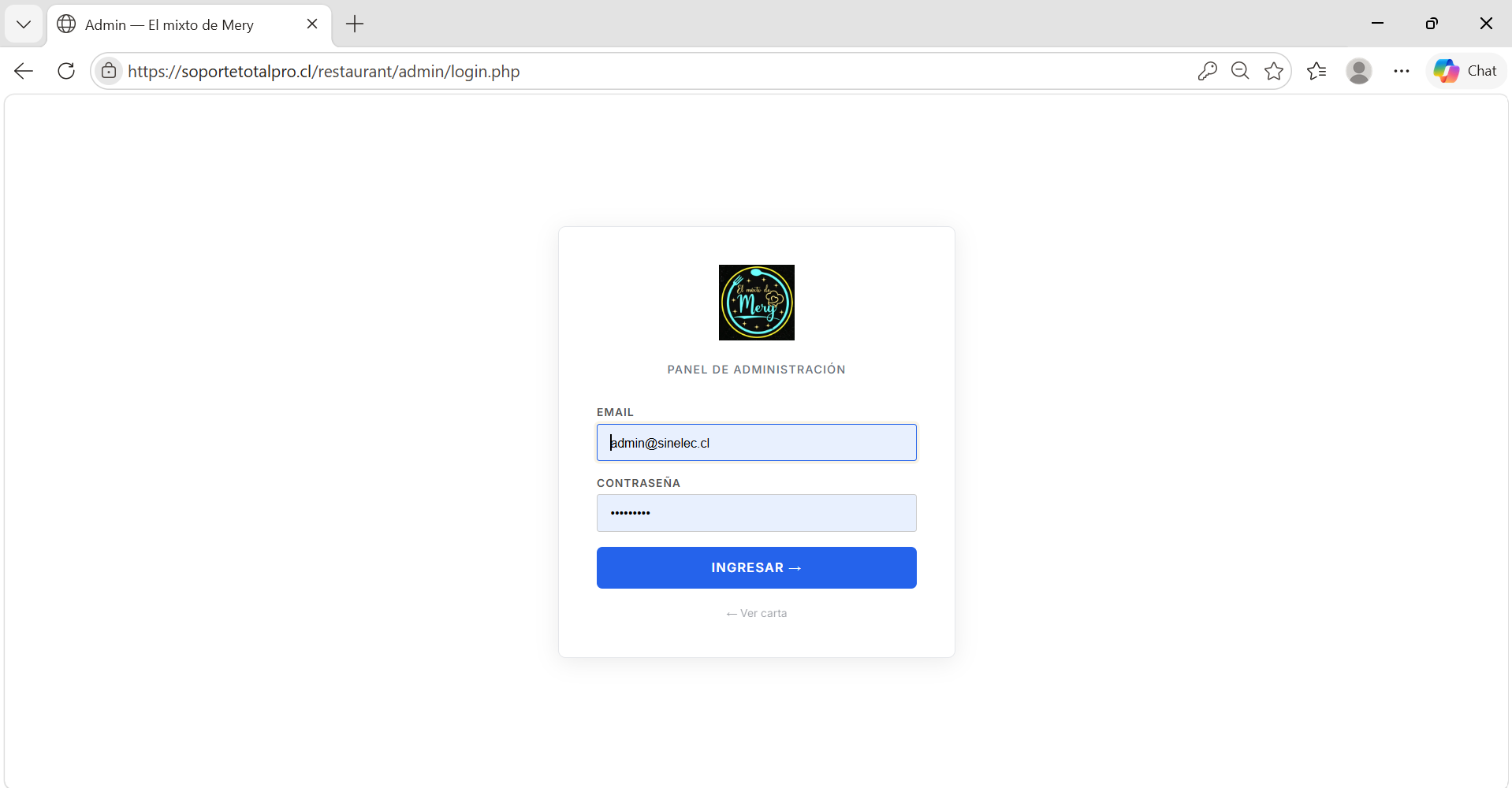 Ejemplo login